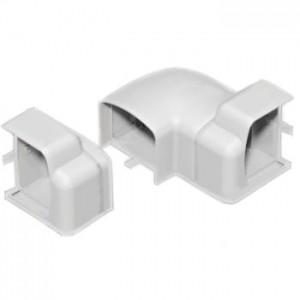 関東器材 ケース販売 10個セット 室内用化粧カバー ひねりコーナー シンプルダクト SP ホワイト...