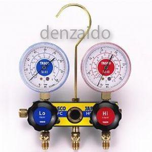 タスコ R22/R12/R502サイトグラス付ゲージマニホールド 68Φ TA120T