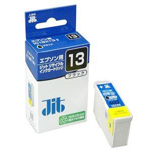 サンワサプライ JITリサイクルインク エプソン専用 IC1BK13 ブラック JIT-E13B｜dendenichiba