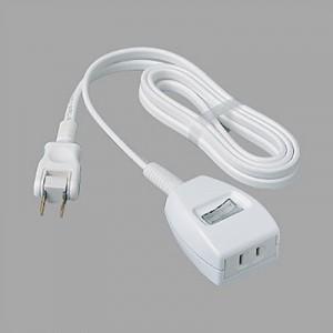 明工社 MR7904NT5BBB 横形OA抜け止め接地タップ 4コ口 コード5m