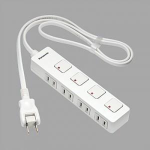 Panasonic パナソニック WCH44129 OA電源タップ 接地形 2mコード