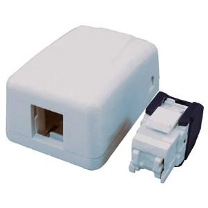 スリーエムジャパン RJ45モジュラージャック 露出型アウトレットセット Cat5e 1ポート VOL-SMB-1TK5｜dendenichiba