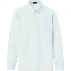 アイトス 吸汗速乾(クールコンフォート)長袖ボタンダウンポロシャツ(男女兼用) ホワイト 3L AZ...