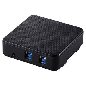 ELECOM USB切替器 PC2台切替 USB3.0対応 手元スイッチ付 U3SW-T2｜dendenichiba