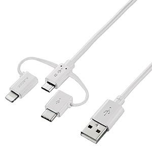 ELECOM microUSBケーブル TypeA-microB TypeC・Lightning変換...
