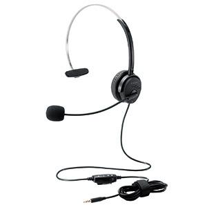 ELECOM（エレコム） ヘッドセット 4極ミニプラグ接続 片耳