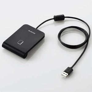 ELECOM ICカードリーダライタ 非接触タイプ 公的個人認証サービス対応 ケーブル直付けタイプ ...