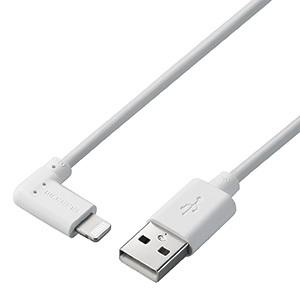 ELECOM Lightningケーブル TypeA-Lightning L字コネクタ 抗菌タイプ ...