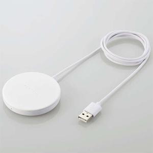 ELECOM ワイヤレス充電器 USB-Aケーブル一体型 Magsafe対応 マグネット内蔵 最大5...