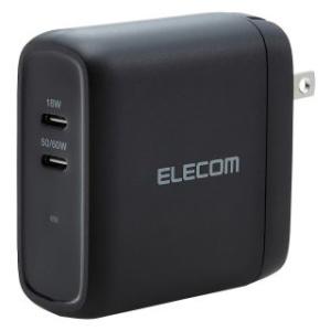 ELECOM USB Power DeliveryAC充電器(68W C×2)   MPA-ACCP...