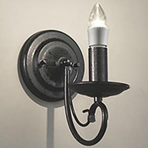 オーデリック LEDブラケットライトLED電球シャンデリア球形 口金E17 電球色 LC黒色ラスティ...