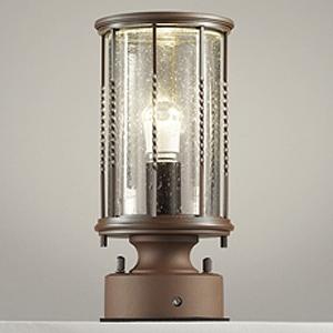 オーデリック LED門柱灯 防雨型 明暗センサー付 口金E17 電球色 OG042152LR