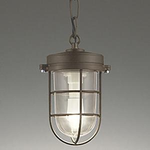 オーデリック LEDペンダントライト 簡易防雨型LED電球クリアミニクリプトン形 口金E17 電球色...