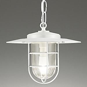 オーデリック LEDペンダントライト 簡易防雨型LED電球クリアミニクリプトン形 口金E17 電球色...