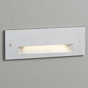 オーデリック LEDフットライト 防雨型 LED一体型 電球色 壁面埋込取付専用 マットシルバー O...