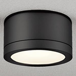 オーデリック LEDシーリングライト 防雨型 口金GX53-1 電球色 天井面取付専用 黒色 OG2...