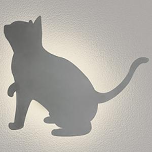 オーデリック LEDポーチライト 防雨型 電球色 ネコ OG264150R