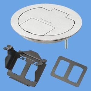 【中古】パナソニック フラット型フロアコン 電線管工事用 電源・電話・情報用共通 ブランク2コ口 取付金具付 DU7749K Panasonic（パナソニック） フラット型フロアコン 電線管工事用 電源
