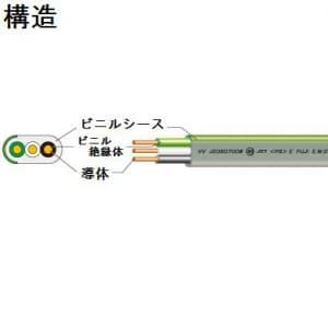 富士電線 公団用VVFケーブル 2.0mm 3心 100m巻 コウダンヨウVVF2.0×3C×100...