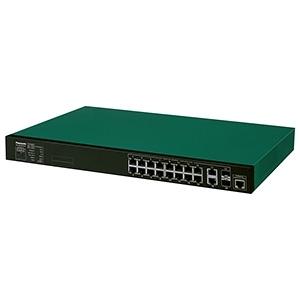 パナソニック PoE給電スイッチングハブ レイヤ2 16+2ポート SFP+×2スロット PN831...
