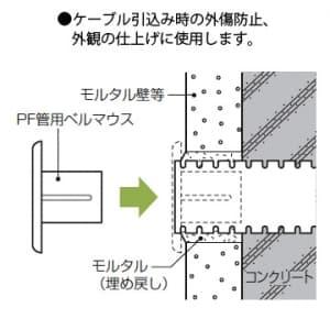 未来工業 ベルマウス 適合管:PF単層波付管1...の詳細画像2