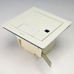 TERADAバリアフリー対応コンセント ボックス+プレート フリーアクセスフロア用 ホワイト CEA...