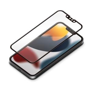 PGA iPhone 13/13 Pro用 液晶全面保護ガラス ブルーライト低減/光沢 PG-21KGL05FBL｜dendenichiba