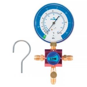 FUSO 80φシングルゲージマニホールドキット ボールバルブ式 R32・R410A用 チャージホー...