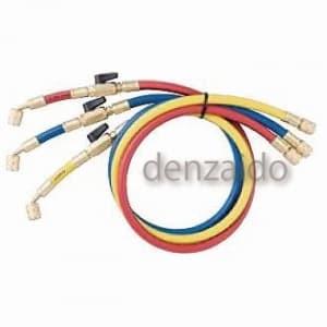 FUSO R407C/R404A/R507A/R134a バルブ付チャージホース 150cm 青 F...