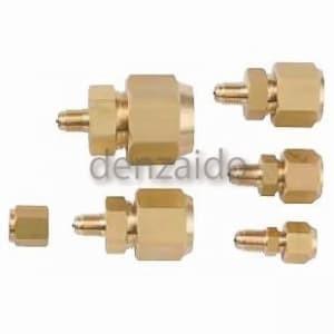 FUSO 気密試験用フレアユニオン 1/4"× 3/8"ムシ付 FS-851C-2
