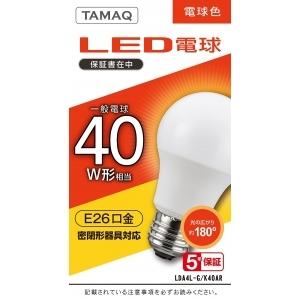 NVCライティングジャパン 10個セット LED電球 A形 一般電球形 40W相当 電球色(2700K) E26 LDA4L-G/K40AR_set｜dendenichiba