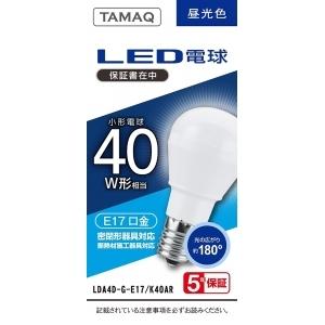 NVCライティングジャパン LED電球 A形 一般電球形 40W相当 昼光色(6500K) E17 LDA4D-G-E17/K40AR｜dendenichiba