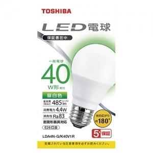 東芝 10個セット LED電球 A形 一般電球形 40W相当 広配光 昼白色 E26 LDA4N-G...