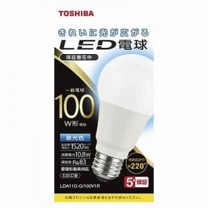 東芝 LED電球 A形 一般電球形 40W相当 広配光 電球色 E26 2P LDA4L-G