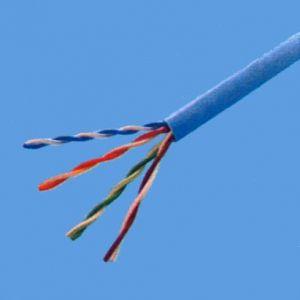 『2年保証』 伸興電線 エコ電線 LAN用メタルケーブル カテゴリー6 0.5mm 4対 300m巻 薄青 EM-SKLAN-CAT6 0.5mm×4P×300m - DIY