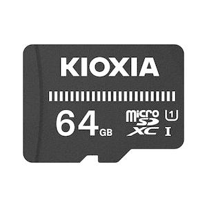 KIOXIA microSDHCメモリカード 64GB ベーシックモデル UHS-I KCA-MC064GS｜dendenichiba