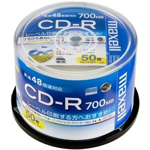 マクセル データ用CD-R 700MB 2〜48倍速対応 50枚入 CDR700S.WP.50SP