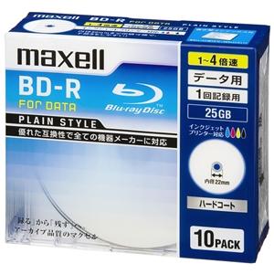 マクセル データ用ブルーレイディスク BD-R PLAIN STYLE 1回記録用 片面1層25GB...