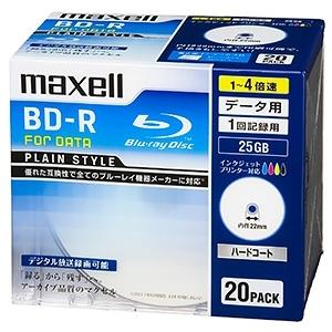 マクセル株式会社 データ用BD-R 片面1層25GB 1〜4倍速記録対応 20枚入 BR25PPLW...