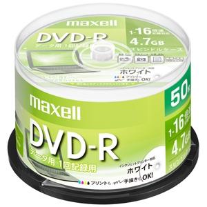 マクセル データ用DVD-R ホワイトディスク ひろびろレーベルディスク 1回記録用 片面4.7GB...