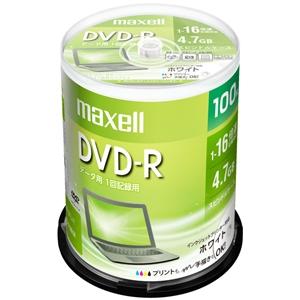 マクセル データ用DVD-R ホワイトディスク 1回記録用 片面4.7GB 1〜16倍速対応 スピン...