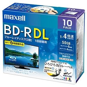 マクセル株式会社 録画用BD-R 2層50GB 1〜4倍速記録対応 10枚入 BRV50WPE.10...