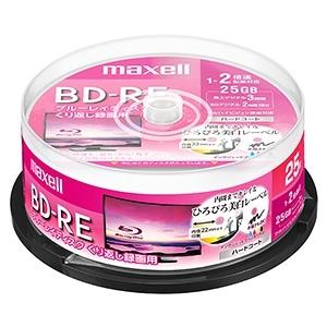 マクセル株式会社 録画用BD-RE 1層25GB 1〜2倍速記録対応 25枚入 スピンドルケース B...