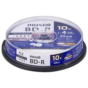 マクセル 録画用ブルーレイディスク BD-R 1回録画用 25GB(1層) 1〜4倍速対応 スピンド...