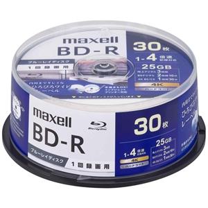 マクセル 録画用ブルーレイディスク BD-R 1回録画用 25GB(1層) 1〜4倍速対応 スピンド...