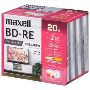 マクセル 録画用ブルーレイディスク BD-RE くり返し録画用 25GB(1層) 1〜2倍速記録対応...