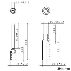 パナソニック 絶縁被覆付棒型圧着端子 15mm フル端子用 1.25〜2mm2用 WV2502