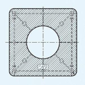 三菱 フード先付用パイプ固定板 壁掛1パイプ取付ロスナイ用 適用パイプ外径φ100mmP-50AP｜dendenichiba