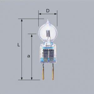 三菱 ケース販売 40個セット ミニハロゲンランプ HALOSTAR ENERGY SAVER 赤外反射膜付 12V 50W GY6.35口金 J12V50W-AXSN_set｜dendenichiba