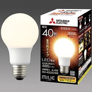 三菱（MITSUBISHI） 三菱電機 LDA4L-G/40/S-A LEDランプ 電球色 全方向